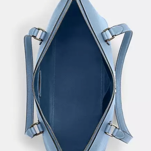 Coach NWT Gallery Tote Color is Gunmetal/Cornflower - Picture 9 of 11